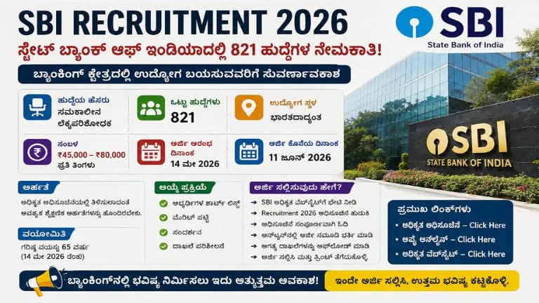 SBI Recruitment 2026