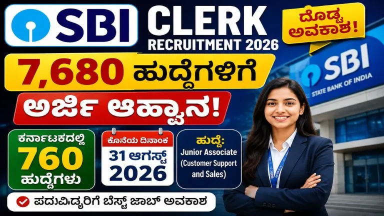 SBI Clerk Recruitment 2026