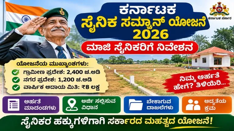 Karnataka Sainik Samman Scheme 2026